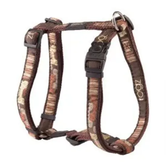 Снимка на Rogz Fancy Dress Harness Small - Нагръдник за кучета ,вратна обиколка от 20 до 34 см и гръдна от 23 до 37 см. кафяв мока
