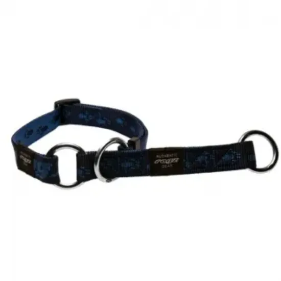 Снимка на Rogz Alpinist Web Half-Check Collar XLarge - Нашийник тип душач за кучета 25мм/-43-73 см. син