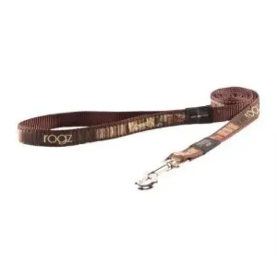 Снимка на Rogz Fancy Dress Lead XXL - Повод за кучета , кокалчета 40 мм / 50 см. мока кафяв