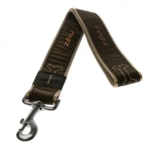 Снимка на Rogz Bronze Bone XXL - Повод за кучета , кокалчета 40мм / 50 см. бронзов