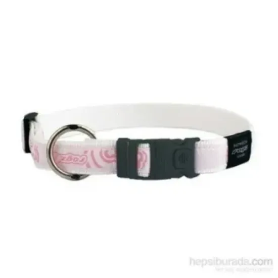 Снимка на Rogz Trendy Collar XXL Ice cream -Елегантен нашийник за кучета, 40мм/-50-80 см. бяло розов