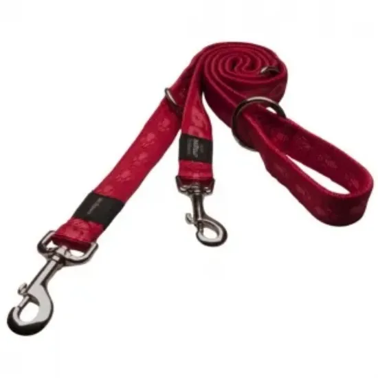 Снимка на Rogz Alpinist Multi-Purpose Lead Large - Мултифункционален повод за две или едно куче 20мм/-1-1,6м червен