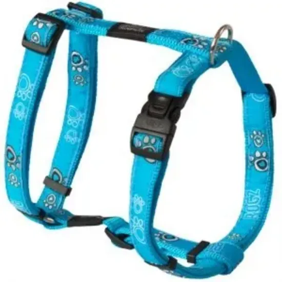 Снимка на Rogz Fancy Dress Harness XL - Нагръдник лапички, за кучета, вратна обиколка от 56 до 95 см и гръдна от 60 до 100 см. тюркоазно синьо
