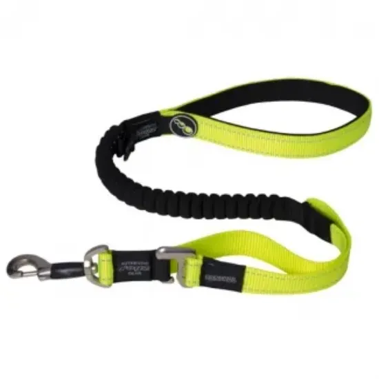 Снимка на Rogz - Control Lead Shock Absorbing Bungee Medium -Повод за кучета с контрол срещу рязко дърпане 1.4 метра / 16 мм. / жълт