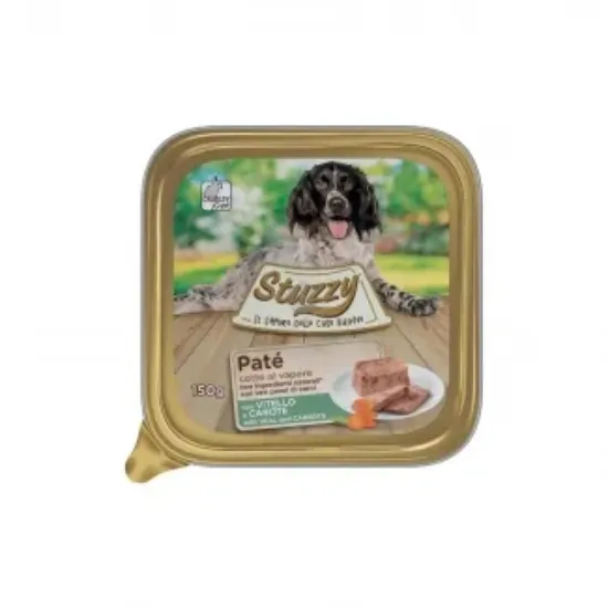 Снимка на Mister Stuzzy Dog With Veal&Carrots - Пастет за израснали кучета с телешко и моркови, 4 броя х 150 гр.