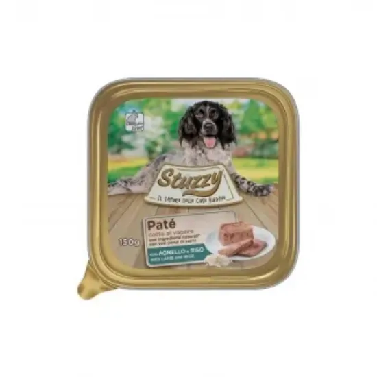 Снимка на Mister Stuzzy Dog With Lamb - Пастет за израснали кучета с агнешко месо и ориз, 4 броя х 150 гр.