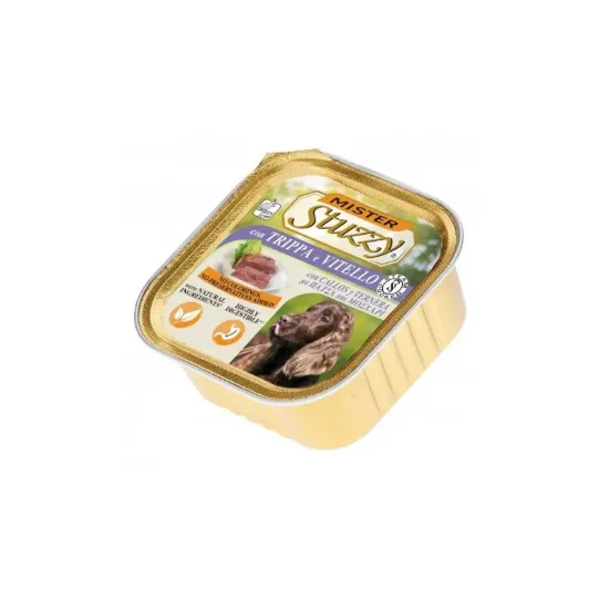Снимка на Mister Stuzzy Dog With Tripe&Veal - Пастет за израснали кучета с шкембе и телешко, 3 броя х 300 гр.