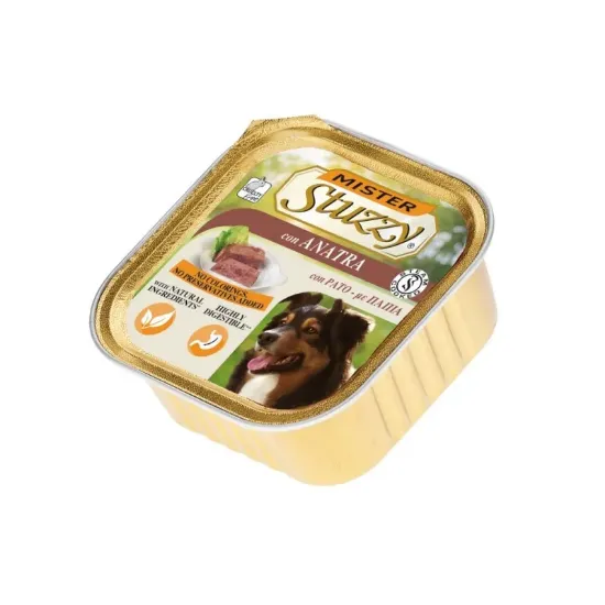Снимка на Mister Stuzzy Dog With Duck - Пастет за израснали кучета с патешко месо, 3 броя х 300 гр.