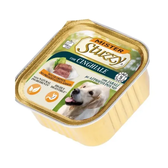 Снимка на Mister Stuzzy Dog With Boar - Пастет за израснали кучета с месо от глиган, 3 броя х 300 гр.