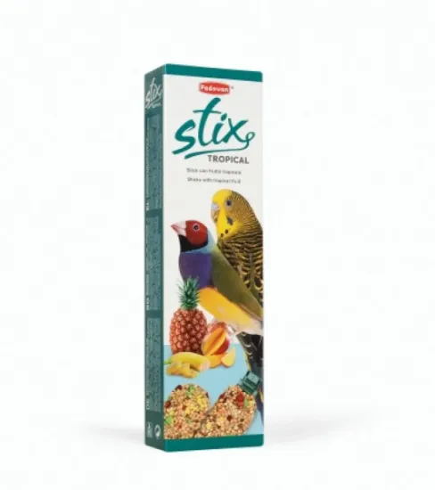 Снимка на Padovan Stix Tropical -Лакомство за средни папагали - екзотик ,пръчици от плодове - 80 гр.