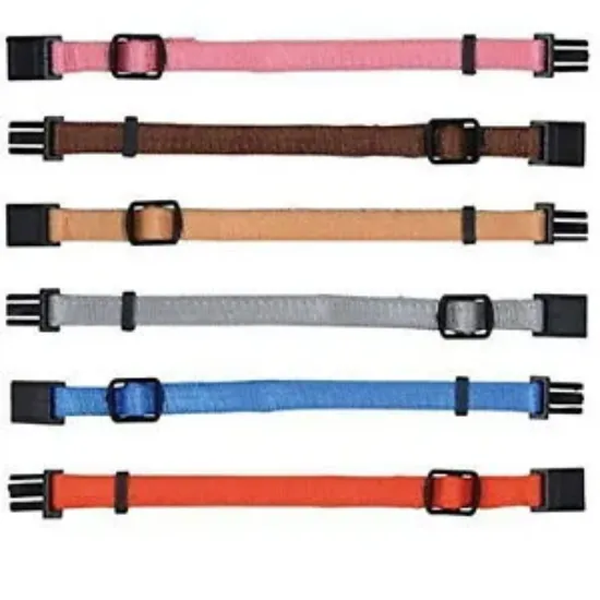 Снимка на Junior Set of Puppy Collars -S/M Комплект нашийници за кучета в различни цветове 17см./25 см./10мм. 6 броя