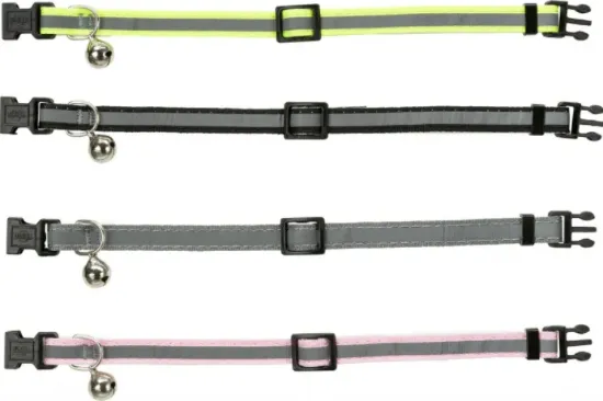 Снимка на Trixie Junior Collar - Светлоотразителен регулируем нашийник за котенца със звънец 15см./24 см.-8 мм. различни цветове