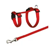 Снимка на Trixie Guinea Harness - Комплект нагръдник с повод за морско свинче и зайци 21-35 см./10мм. повод 1.25 метра 2