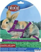 Снимка на Trixie Guinea Harness - Комплект нагръдник с повод за морско свинче и зайци 21-35 см./10мм. повод 1.25 метра 5