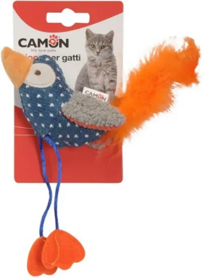 Снимка на Camon Cat toy with catnip - Feathered bird - Забавна котешка играчка - пиле с пера