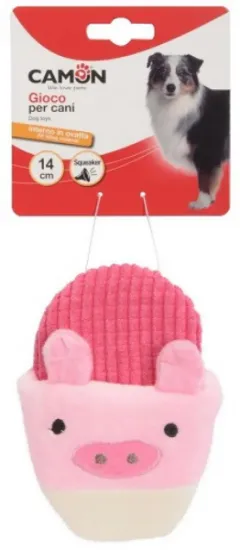 Снимка на Camon Dog toy - fabric slippers with 3 characters - Забавна кучешка играчка - пантоф 14 см.