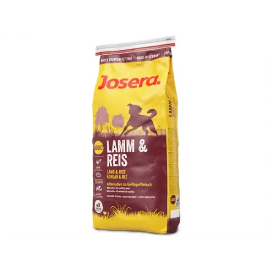 Снимка на Josera Lamb and Rice - Пълноценна суха храна за възрастни кучета над 1г. с агнешко месо и ориз 900 гр.
