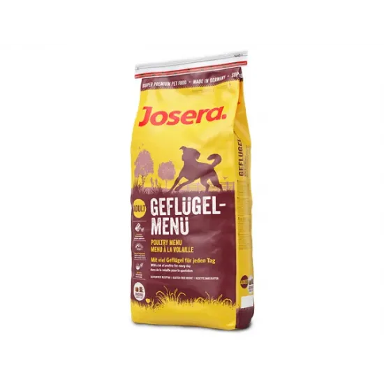 Снимка на Josera Poultry Menu - Пълноценна суха храна за израснали кучета с птиче месо 900 гр.