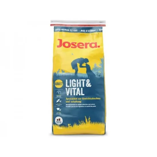 Снимка на Josera Light and Vital - Суха храна за израснали кучета склонни към наднормено тегло или трябва да намалят теглото си, с пилешко месо 900 гр.