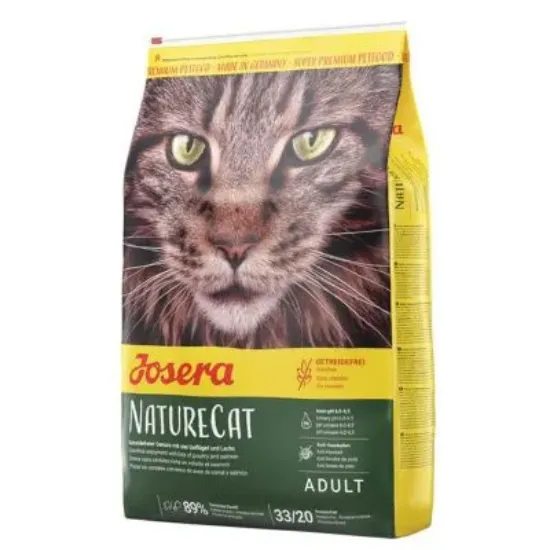 Снимка на Josera Naturecat - Премиум суха храна за израснали котки,без зърно ,за чувствителни с алергии и непоносимости с пилешко и сьомга 10 кг.
