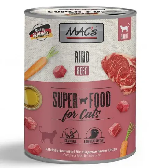 Снимка на Mac’s Cat Beef - Премиум консервирана храна за котки с говеждо месо,