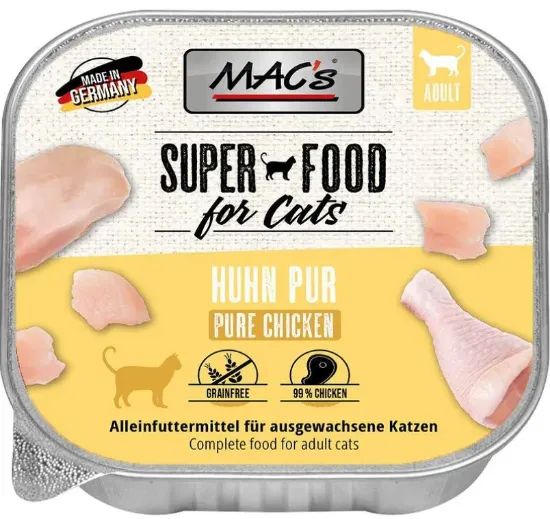 Снимка на Mac’s Cat Pure Chicken - Премиум пастет за котки , без зърно , с чисто пилешко месо