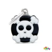 Снимка на My Family Dog Tag Skull- Ръчно изработен медальон , череп - адресник за кучета 2.30 см. / 2.30 см. 1