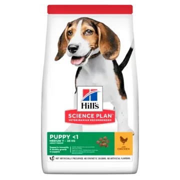 Показвай детайлите за HILL’S SCIENCE PLAN CANINE PUPPY MEDIUM С ПИЛЕШКО – ЗА ПОДРАСТВАЩИ КУЧЕТА ОТ СРЕДНИТЕ ПОРОДИ ДО 25 КГ., ОТ ОТБИВАНЕТО ДО 1 Г. БРЕМЕННИ И КЪРМЕЩИ КУЧЕТА 14кг. 1 - MyPetShop.bg Снимка на HILL’S SCIENCE PLAN CANINE PUPPY MEDIUM С ПИЛЕШКО – ЗА ПОДРАСТВАЩИ КУЧЕТА ОТ СРЕДНИТЕ ПОРОДИ ДО 25 КГ., ОТ ОТБИВАНЕТО ДО 1 Г. БРЕМЕННИ И КЪРМЕЩИ КУЧЕТА 14кг. 1