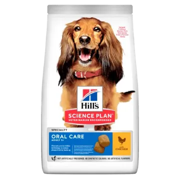 Показвай детайлите за Hill's Science Plan Adult Oral Care С Пилешко - Пълноценна суха храна за подобряване на устната хигиена при кучета над 1 година, 12 кг. 1 - MyPetShop.bg Снимка на Hill's Science Plan Adult Oral Care С Пилешко - Пълноценна суха храна за подобряване на устната хигиена при кучета над 1 година, 12 кг. 1