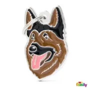 Снимка на My Family Dog Tag - Ръчно изработен адресник , German Shepherd Dog за кучета 4.2 см/ 2.5 см. 1