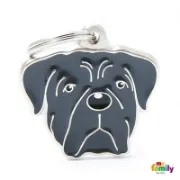 Снимка на My Family Dog Tag - Ръчно изработен адресник , Corso Dog за кучета 3.1 см/ 3.7 см. 1