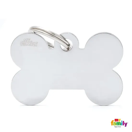 Снимка на My Family Dog Tag Plate - Ръчно изработен адресник ,плочка кокал за кучета 3.8 см/ 2.5 см.