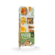 Снимка на Witte Molen Puur pauze sticks orange & papaya - Премиум допълнителна храна за гризачи крекери с портокал и папая 110 гр. 1