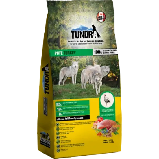 Снимка на Tundra Dog Adult Dry Turkey - Премиум пълноценна суха храна за израснали кучета, без зърно, с пуешко месо 11.340 кг.