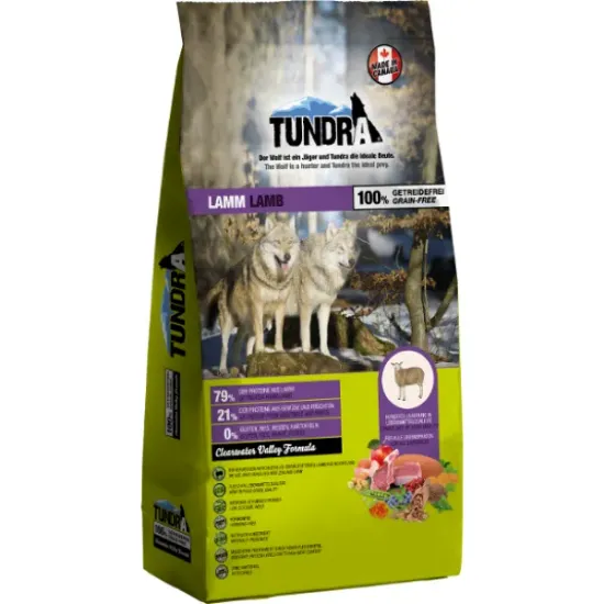 Снимка на Tundra Dog Dry Adult Lamb - Премиум пълноценна суха храна за израснали кучета, без зърно , с агнешко месо 3.180 кг.