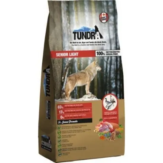 Снимка на Tundra Senior Grain Free - Премиум пълноценна суха храна за кучета в напреднала възраст, без зърно, с пуешко , пилешко, патешко и сьомга 11.340