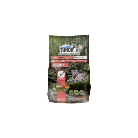 Снимка на Tundra Cat Dry Adult Salmon - Премиум пълноценна суха храна за израснали котки, без зърно, със сьомга 1.45 кг.