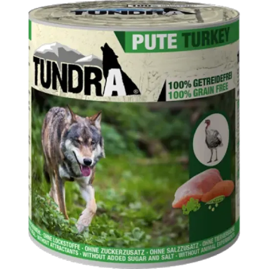 Снимка на Tundra Dog Turkey - Премиум консервирана храна за кучета, без зърно , с пуешко месо, 2 броя х 800 гр.