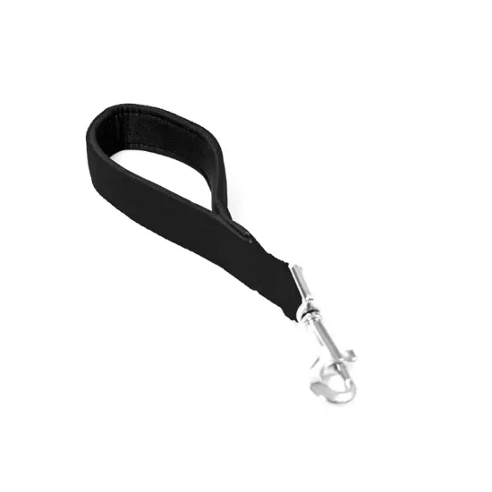 Снимка на Duvo Plus Lead Nylon - Висококачествен къс повод за кучета от едри породи 30 см./25 мм. черен