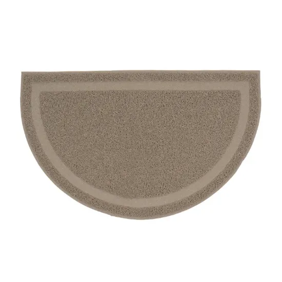 Снимка на Duvo Plus Cat Litter Mat Half-Round - Котешка постелка за пред тоалетната 60x37 см. сива