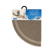Снимка на Duvo Plus Cat Litter Mat Half-Round - Котешка постелка за пред тоалетната 60x37 см. сива 2