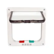 Снимка на Duvo Plus CAT DOOR + TUNNEL - Вратичка за котки с тунел ,23.3x25 см. бяла 3