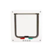 Снимка на Duvo Plus CAT DOOR + TUNNEL - Вратичка за котки с тунел ,23.3x25 см. бяла 4