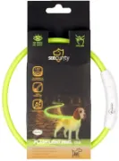Снимка на Duvo Plus Ring Flash Licht USB Nylon - Светещ нашийник за кучета , с Usb зареждане ,30см. до 45 см. зелен 3