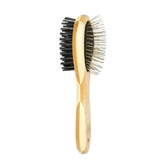 Снимка на Duvo Plus Grooming Brush - Бамбукова чета 2в1 за кучета и котки 20см./6 см.