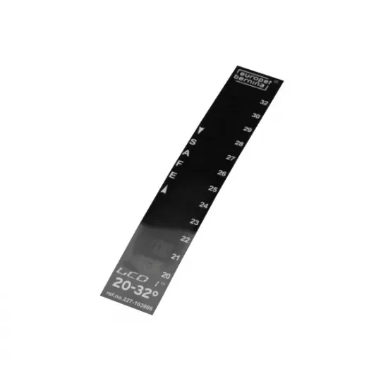 Снимка на Duvo Plus Thermometer - Елегантен черен LCD термометър за аквариум от 20 до 32 градуса