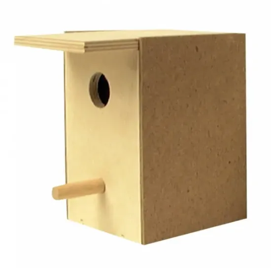 Снимка на Duvo Plus Nest Box Finch - Дървена къща за финки и други дребни птици 12x10x13 см.
