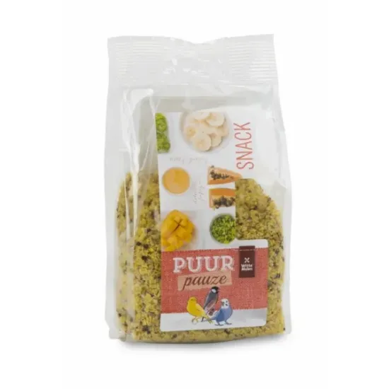 Снимка на Duvo Plus Witte Molen Puur Pauze Fruit- & Herb Crumble - Допълнителна храна за птици от смлени плодове 200 гр.