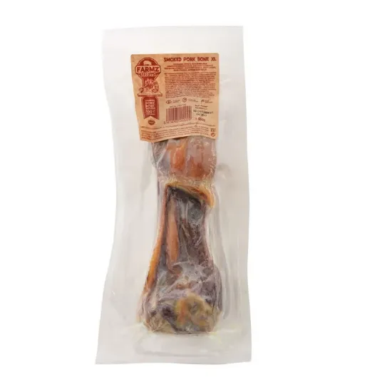 Снимка на Duvo Plus Serrano Smoked Pork Bone XL - Кучешко лакомство - пушен свински кокал, 2 броя х 600 гр.