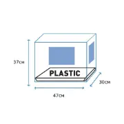 Снимка на Duvo Plus Dog Crate 1Door Plastic Tray - Сгъваема метална транспортна клетка за кучета с една врата 47x30x37 см. черна 2